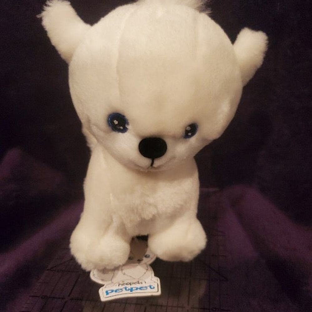 NWT Neopets White Doglefox Plushie Petpet Y2k Vintage Limited Too Plush Toy